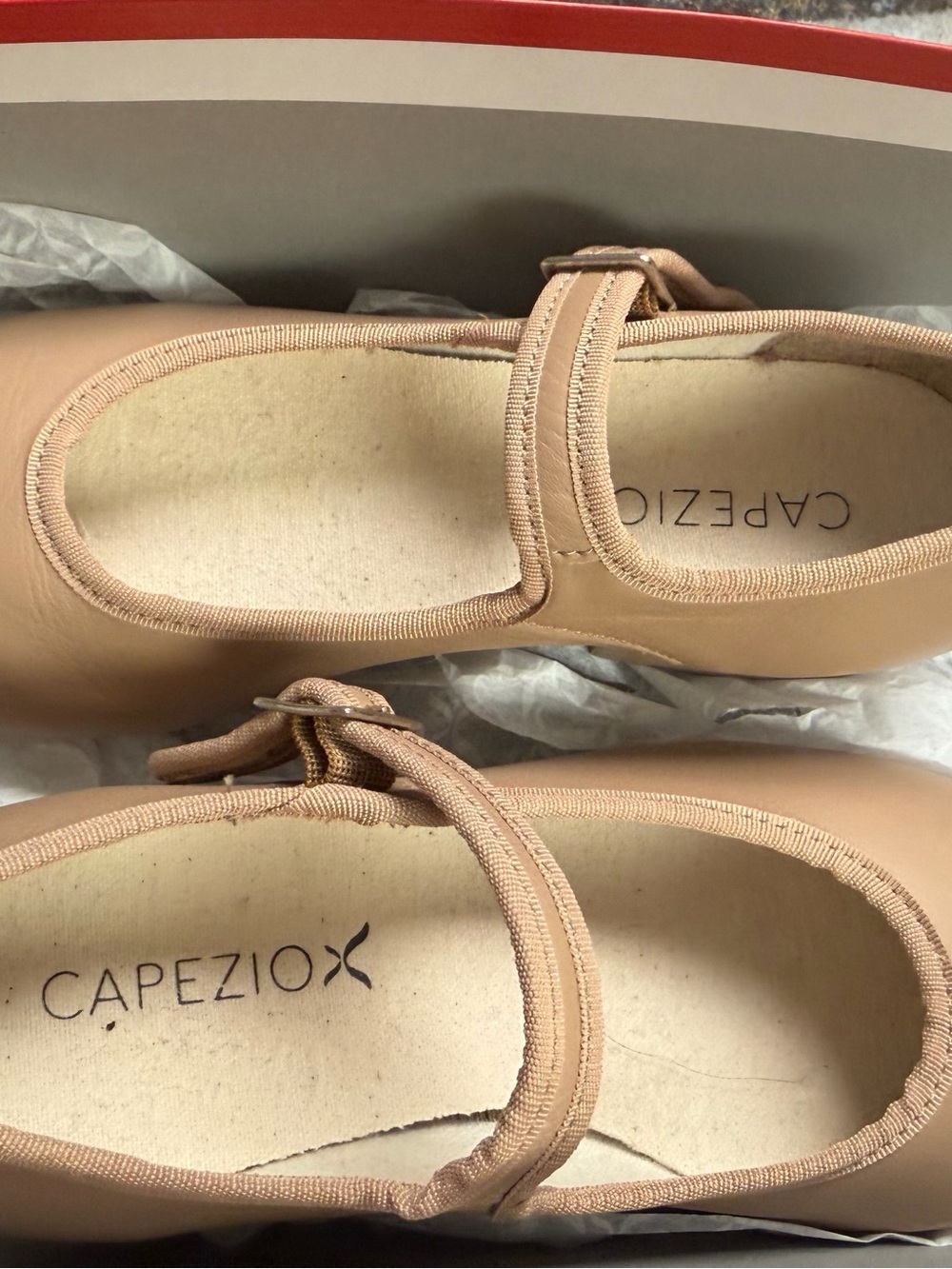 Capezio Nude/Tan Mary Jane Ballet Flats